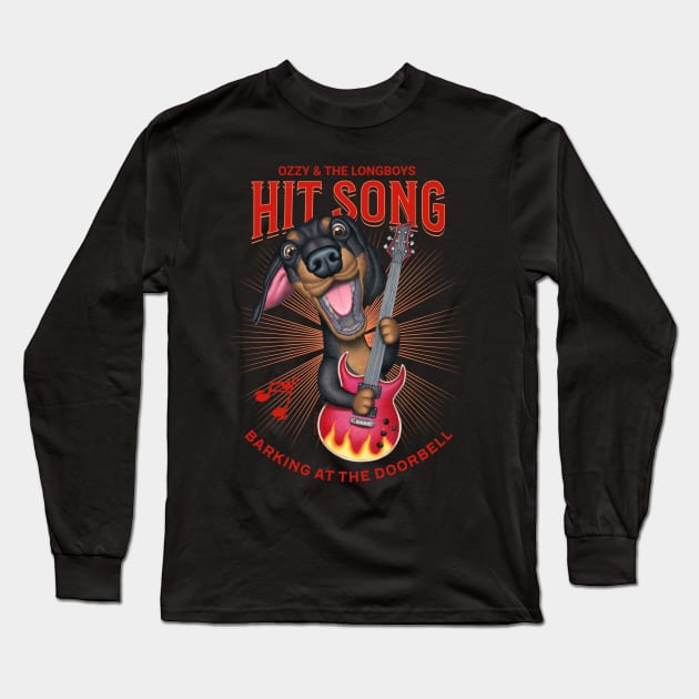 Barking at the Doorbell Long Sleeve T-Shirt by Danny Gordon Art